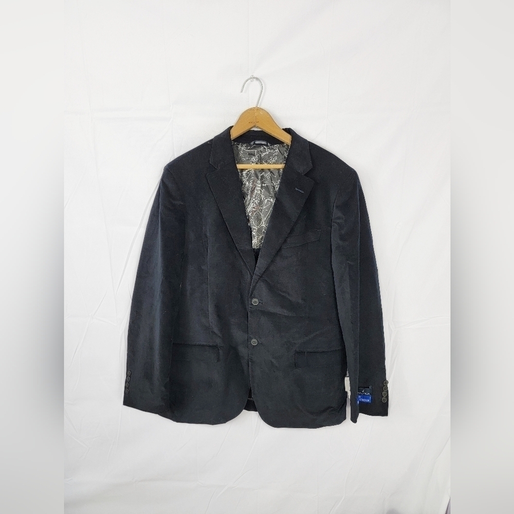 Men's Black Nautica Velour Blazer
